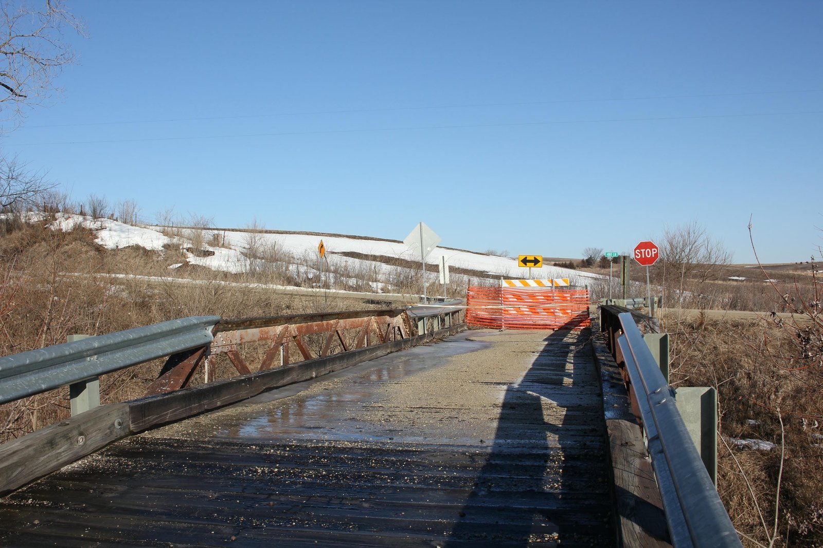 Looking north